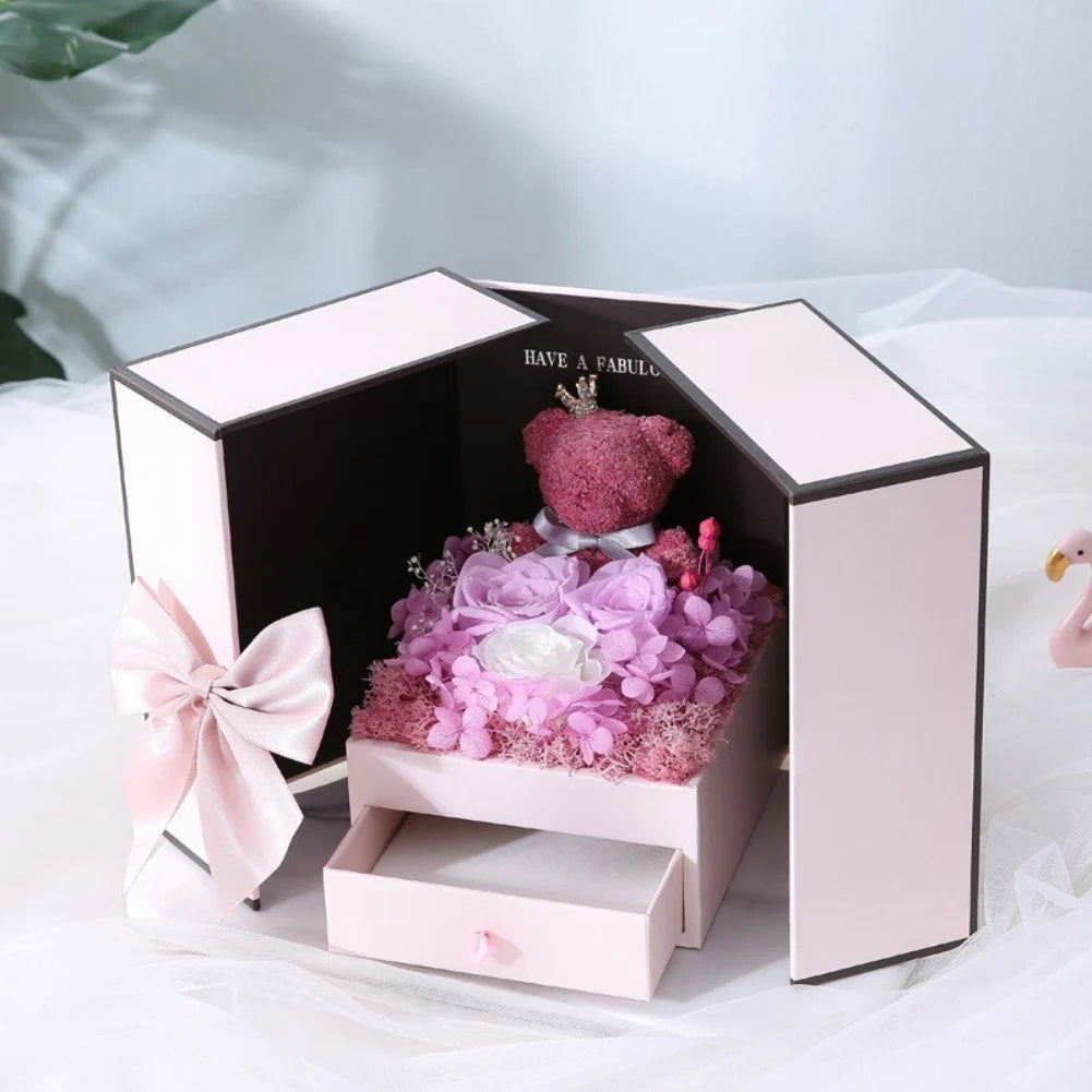 Eternal Rose Bear Gift Box