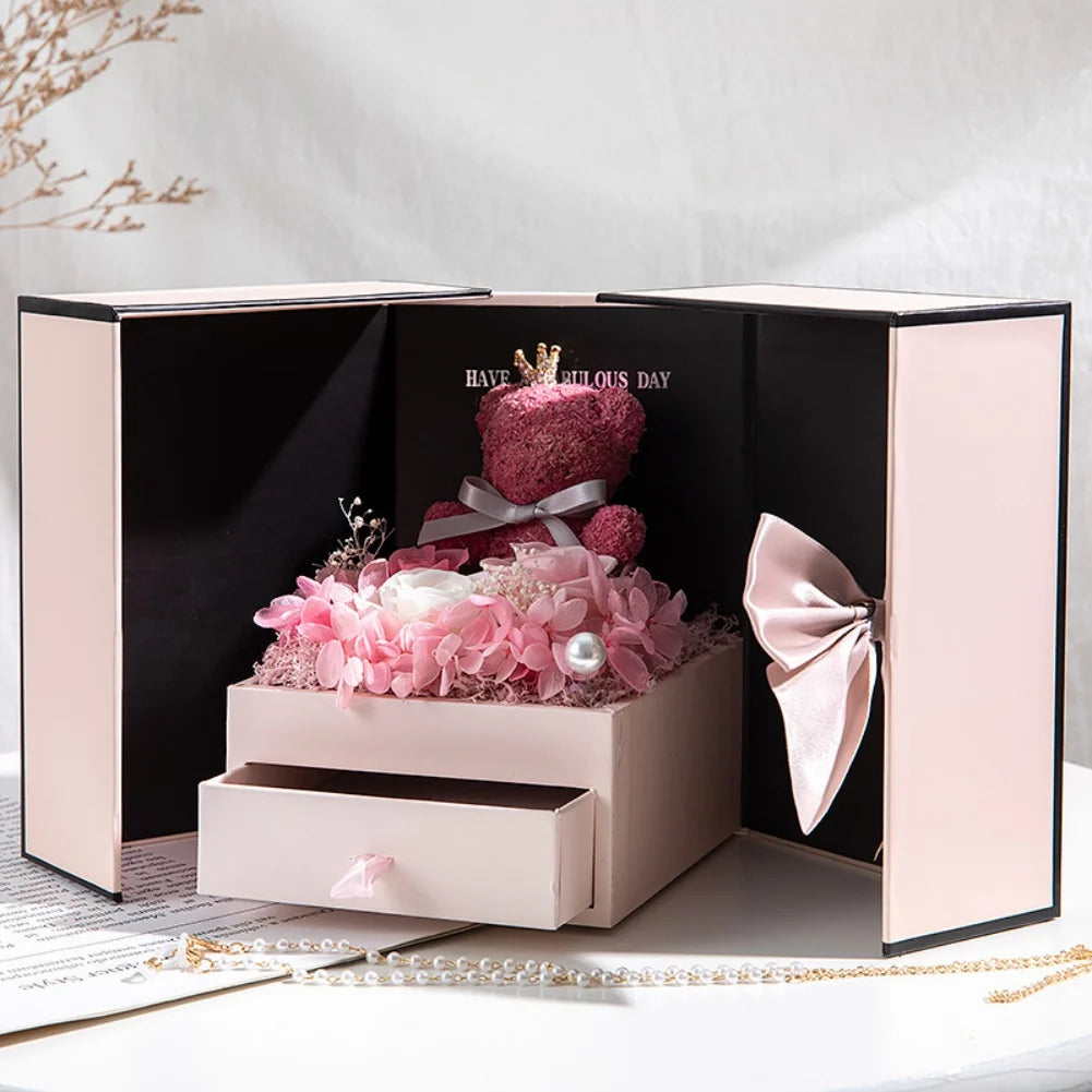 Eternal Rose Bear Gift Box